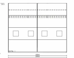 Schwebetürenschrank Multiline 270 x 230 cm
