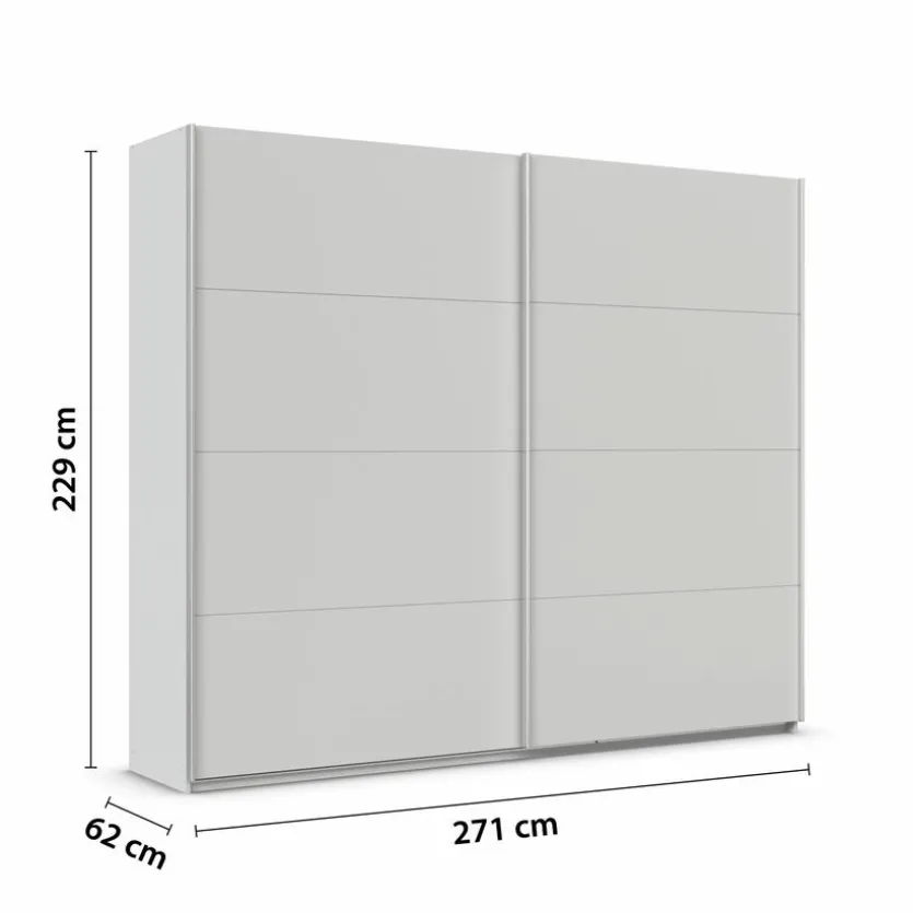 Schwebetürenschrank Qaudra 271 x 229 cm