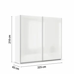 Schwebetürenschrank Quadra 225 x 210 cm
