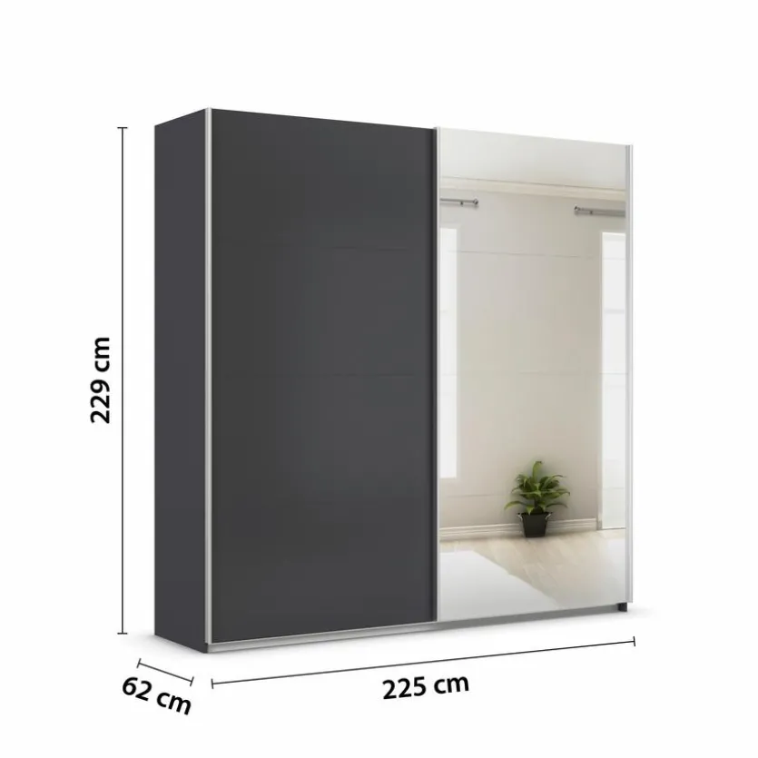 Schwebetürenschrank Quadra 271 x 229 cm