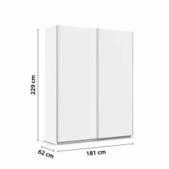 Schwebetürenschrank Quadra 181 x 229 cm