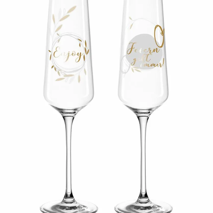Sektglas Feiern 2tlg.