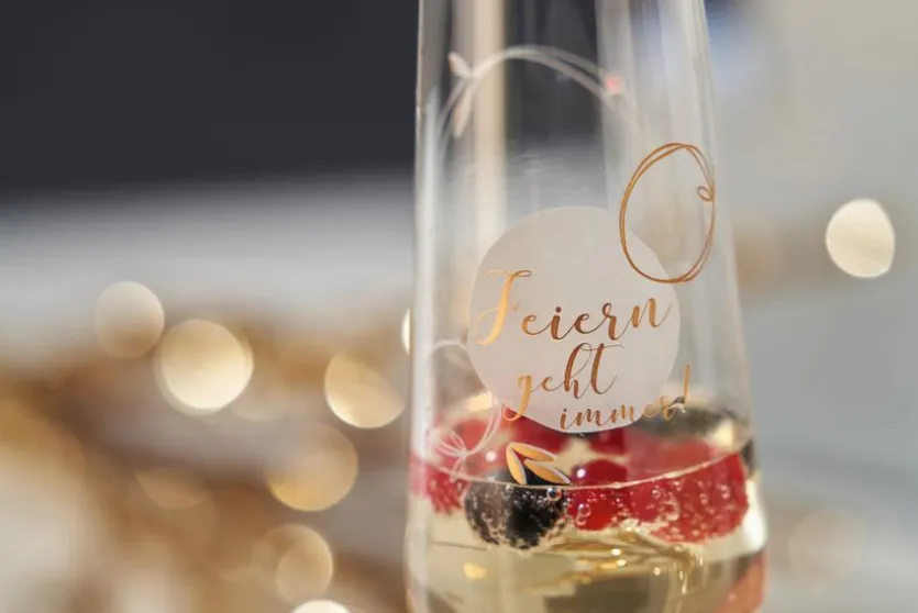Sektglas Feiern 2tlg.