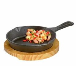 Servierpfanne BBQ rund