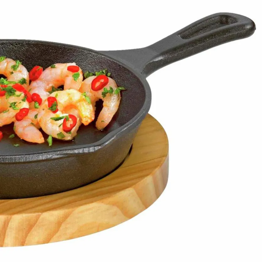 Servierpfanne BBQ rund