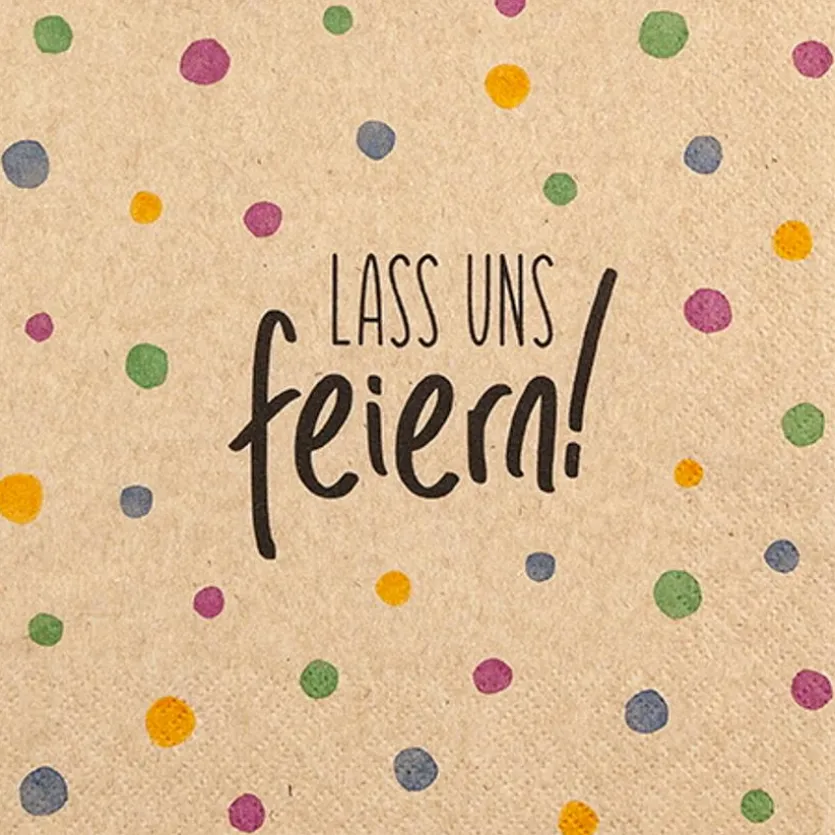 Serviette Lass uns feiern 20tlg.
