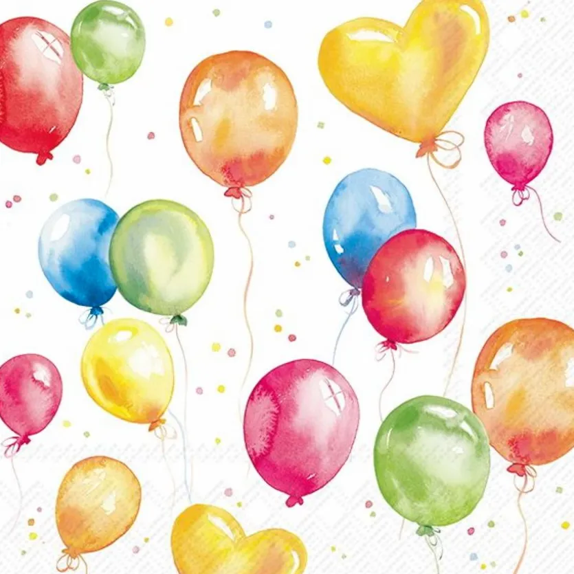Serviette Birthday Baloons 20tlg.