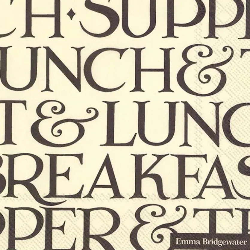 Serviette Black Toast Table 20tlg.