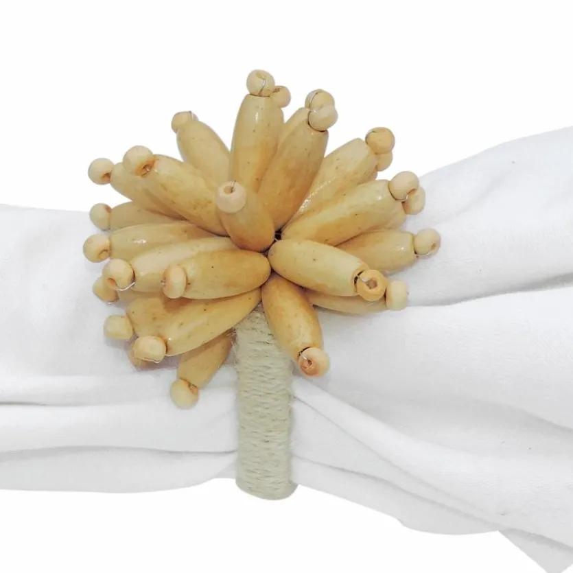 Serviettenring Wood Beads Ø 9 cm