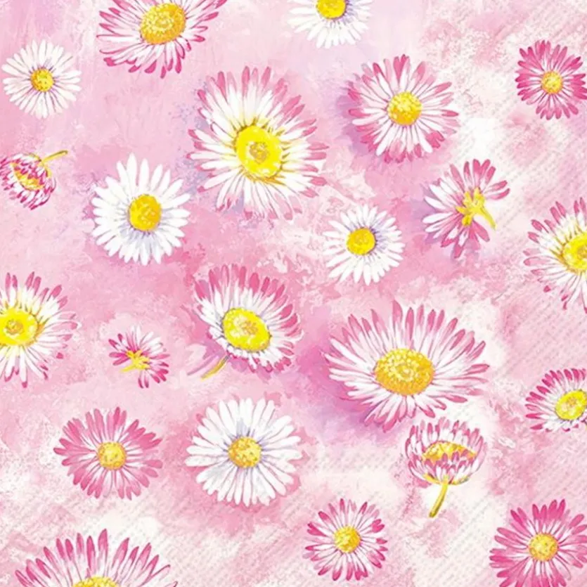 Serviette Pink Daisies 20tlg.