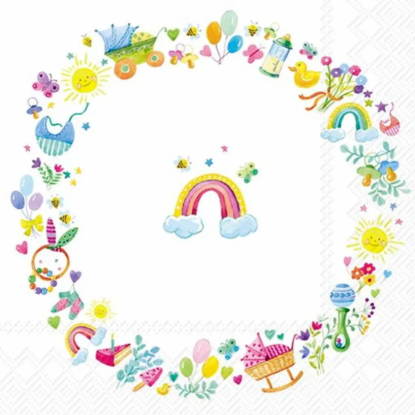 Serviette Wreaht for a baby 20tlg.