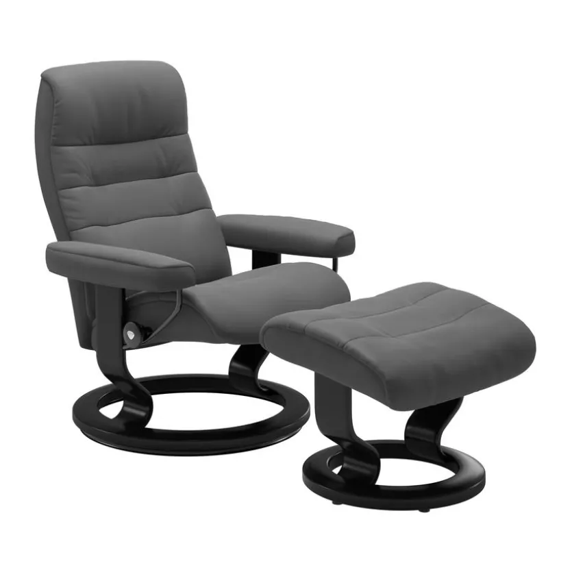 Sessel mit Hocker M Opal Classic