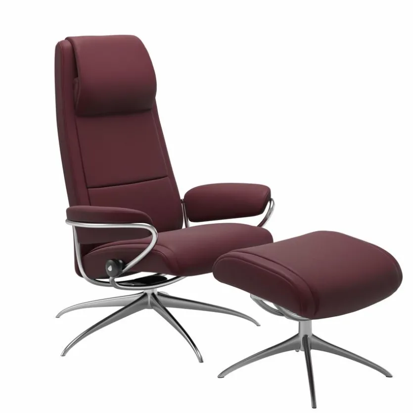 Sessel mit Hocker Paris Star High Back