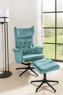 Sessel mit Hocker Vals