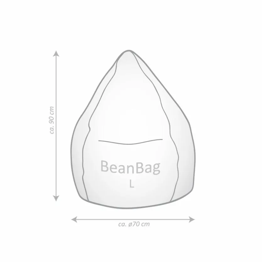 Sitzsack Beanbag Fluffy L
