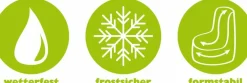 Sitzsack Liege Wave, Lime Plus