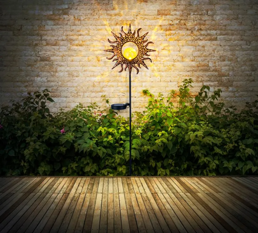 Solar-Erdspieß Metall, rostfaben