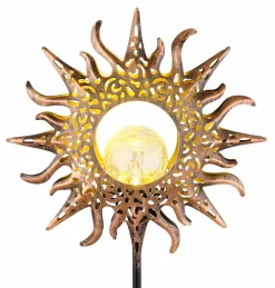 Solar-Erdspieß Metall, rostfaben