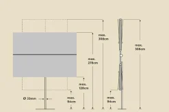Sonnenschirm Flex Roof 210 x 150 cm