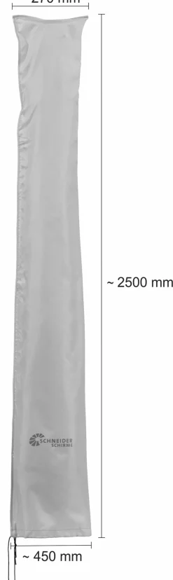Sonnenschirm-Schutzhülle 250 x 27/44 cm