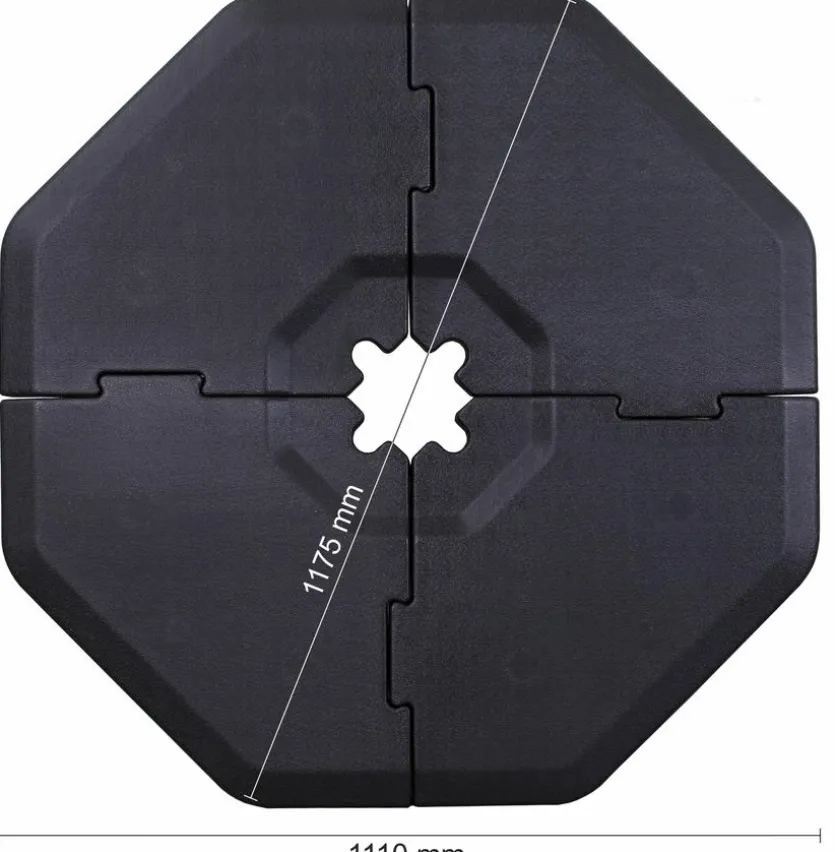 Sonnenschirmständerplatten Zubehör 4tlg.