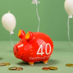Spardose 40 Happy Birthday