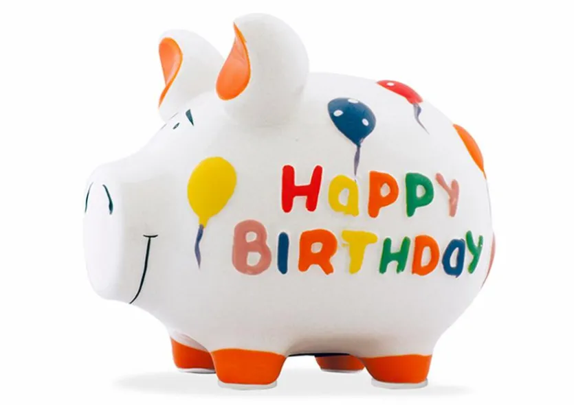 Spardose Happy Birthday 17 x 15 cm
