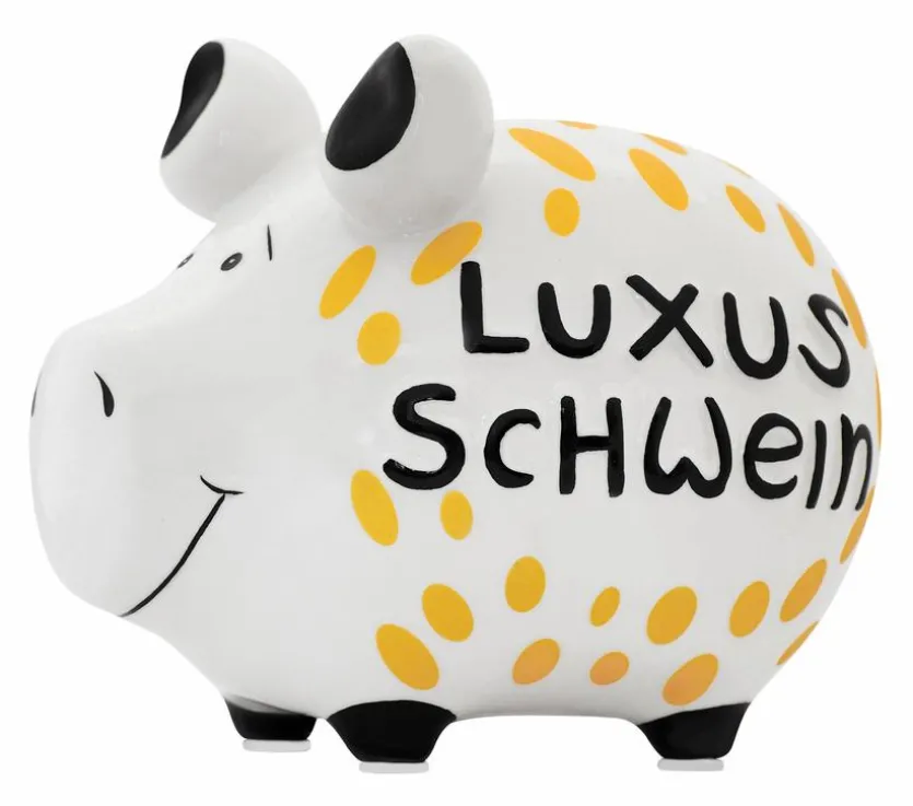Spardose Luxusschwein 12,5 x 9 cm