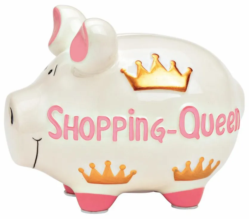 Spardose Shopping Queen 17 x 15 cm