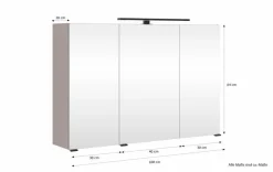 Spiegeltürenschrank Lima