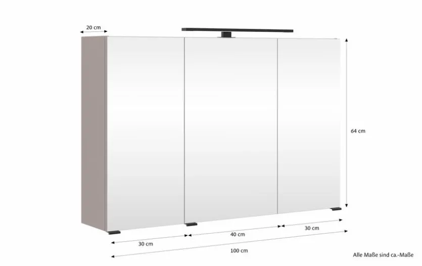 Spiegeltürenschrank Lima