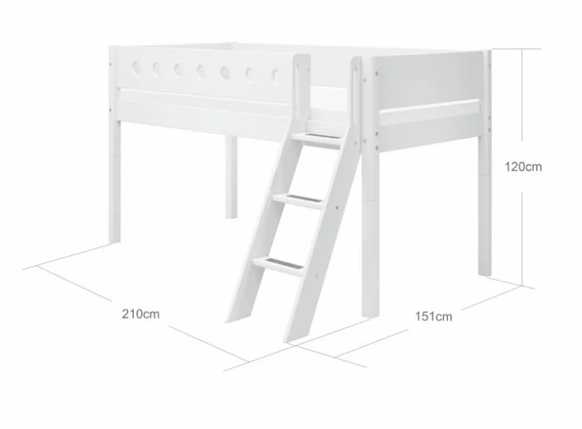 Spielbett White 90 x 200 cm