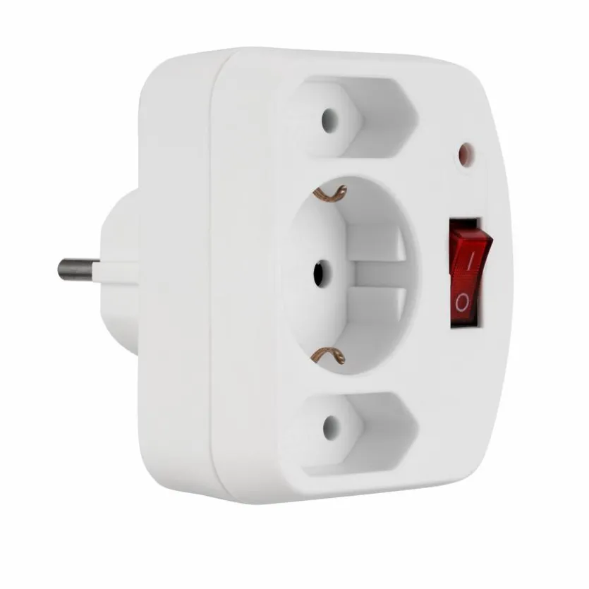 Steckdosenadapter 2+1