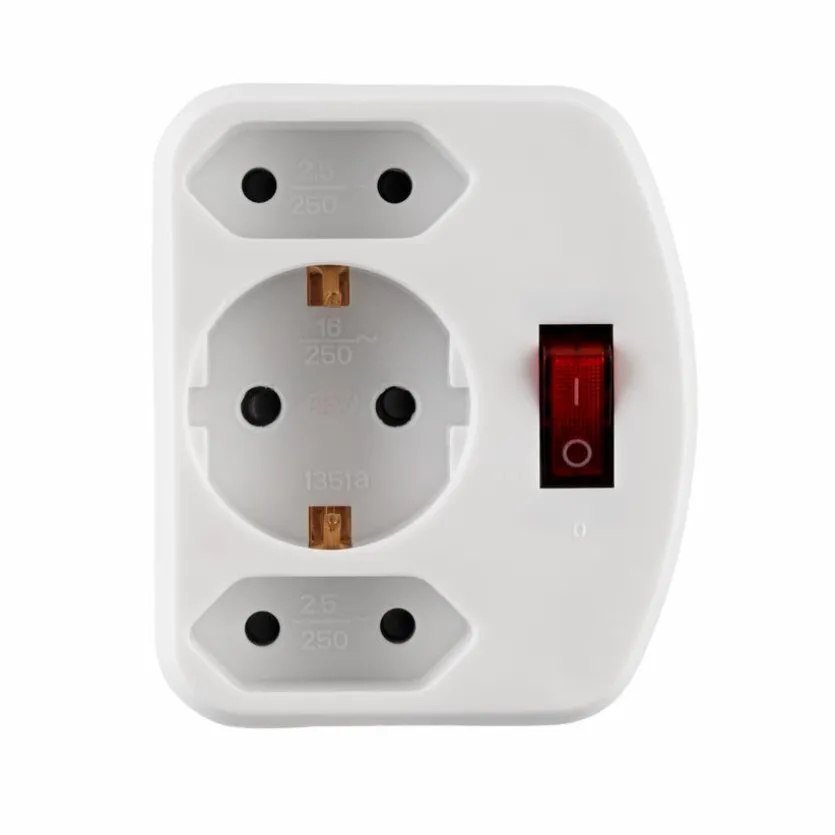 Steckdosenadapter 2+1