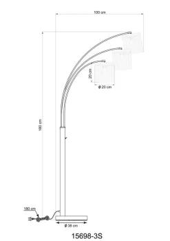 Stehlampe Gorley