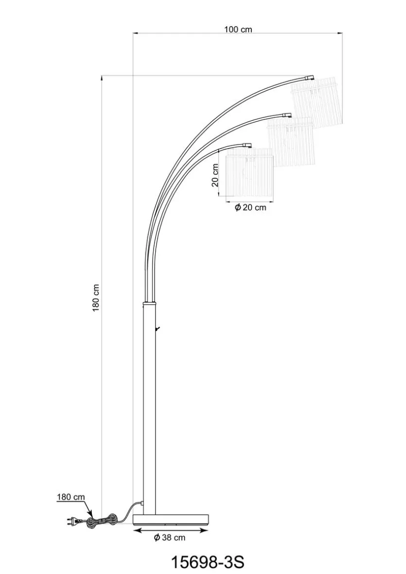 Stehlampe Gorley