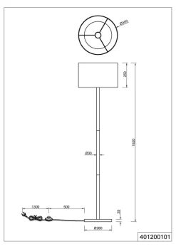 Stehlampe Korba