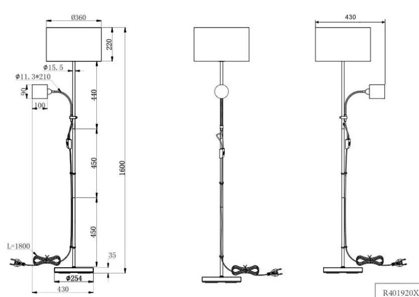 Stehlampe Owen