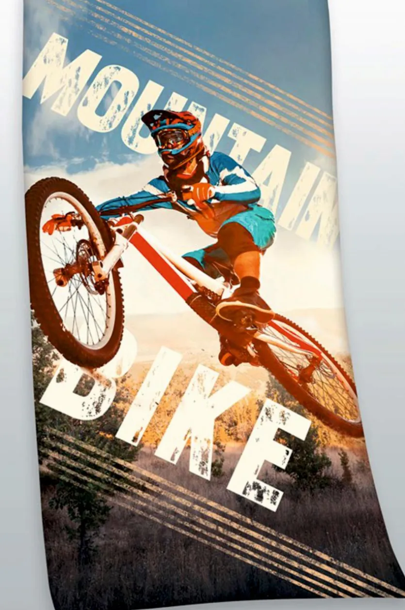 Strandtuch Mountain Bike 70 x 140 cm