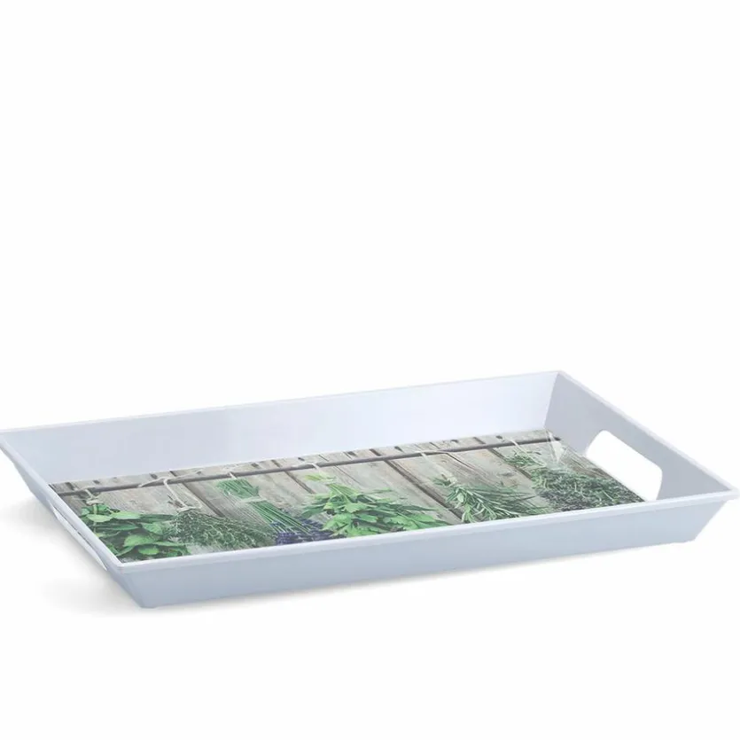 Tablett Kräuter 50x35 cm