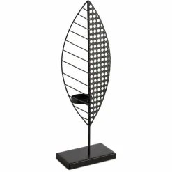 Teelichthalter Blätter 33,9 cm