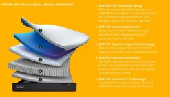 Tempur Pro® Plus Matratze Medium Firm Hybrid CoolQuilt