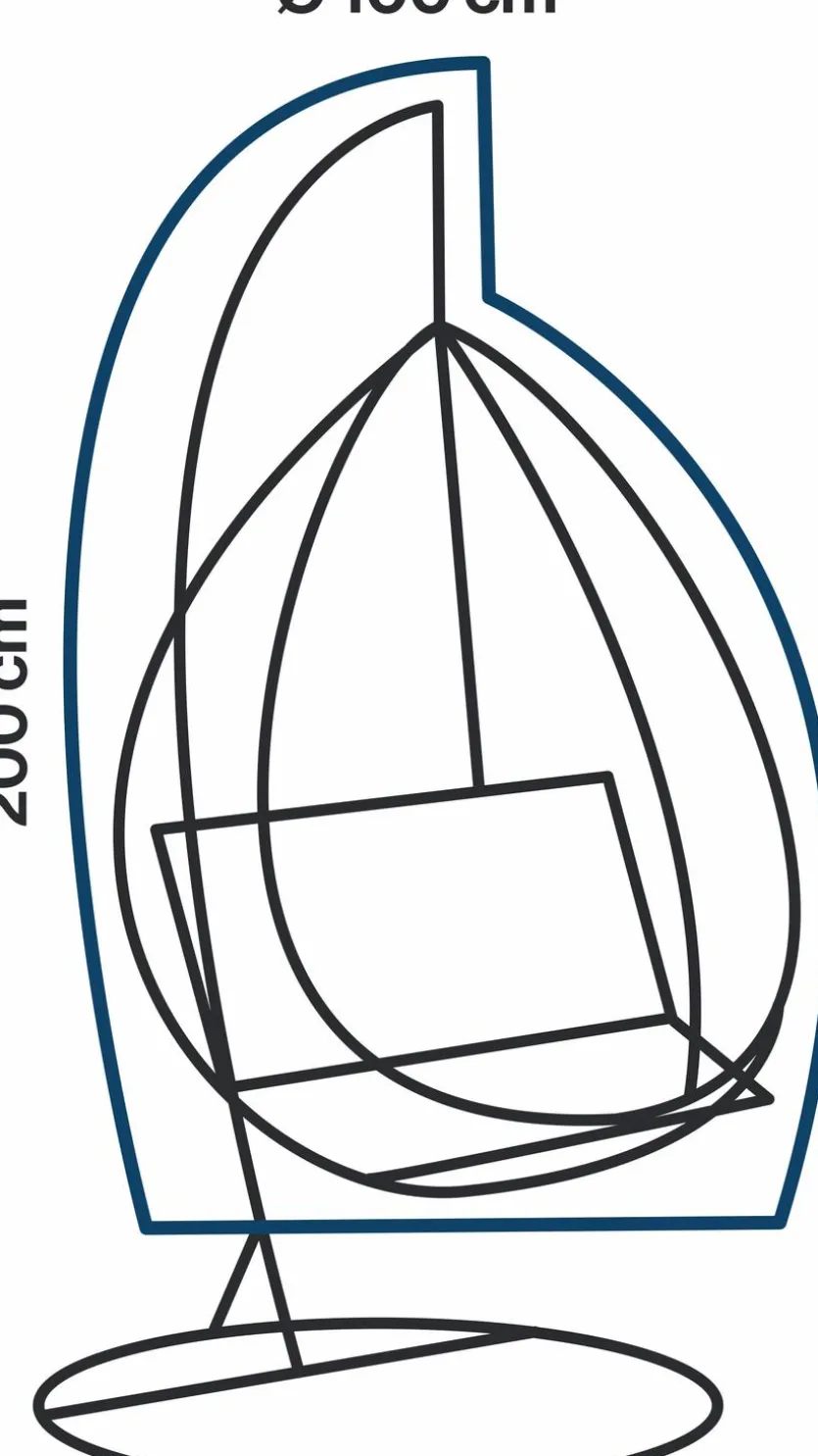 Tisch-Schutzhülle Für ovale Tische 100x200 cm