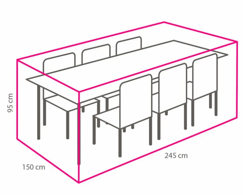 Tisch-Schutzhülle 150 x 95 x 245 cm