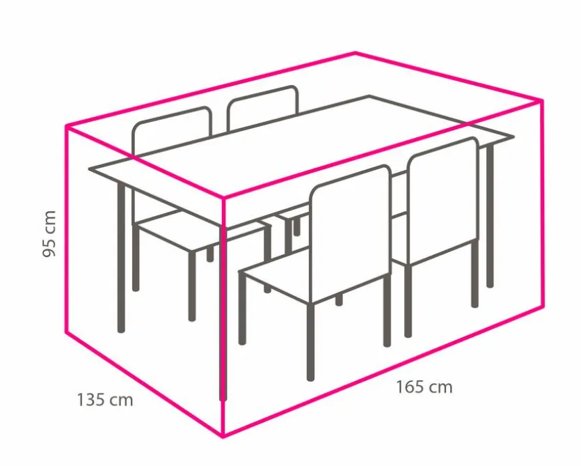 Tisch-Schutzhülle 135 x 95 x 165 cm