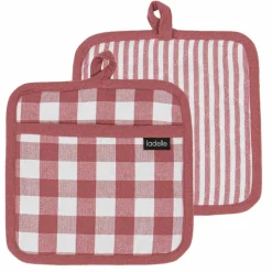 Topflappen Gingham 2tlg.