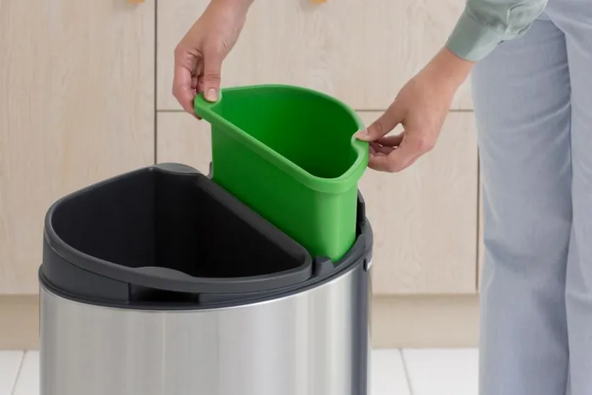 Touch Bin Matt Steel 10+23l