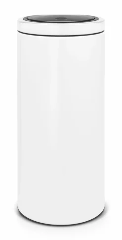 Touch Bin White 30l