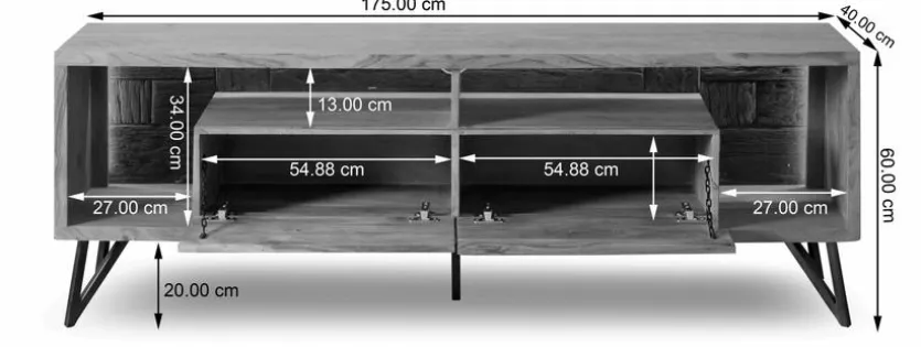 TV-Lowboard Hudson 2177