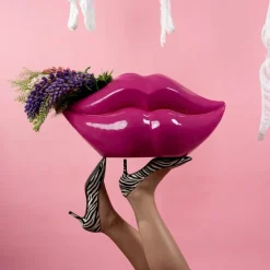 Vase Lips Pink 55263